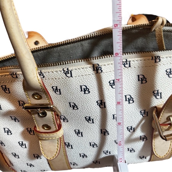 Vintage Dooney & Bourke Monogrammed Satchel with Accessories - Picture 4 of 14